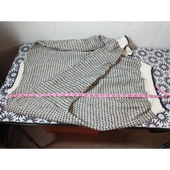 Vintage Vanheusen 90s Raised design cotton pullover, Men's L - Picture 8 of 8